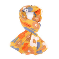 Mustard Floral Splodge Scarf