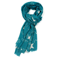 Turquoise Star Scarf