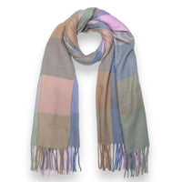 Pastels check scarf