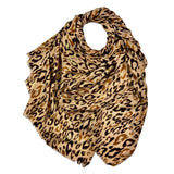 Mocca Leopard Print Scarf