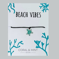 Beach vibes starfish bracelet