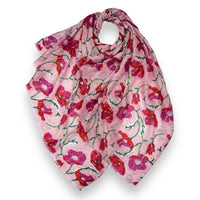 Pink Poppy Scarf