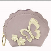 Lavender Butterfly Coin Purse