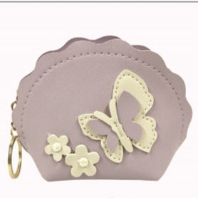 Lavender Butterfly Coin Purse