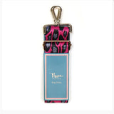 Pink Animal Print Bag Strap