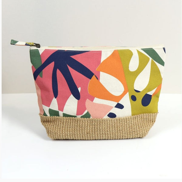 Pink & Orange Tropical Mix Travel Pouch
