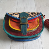 Croc Leopard Olivia Bag ~ Free Fiery Bloom Scarf!