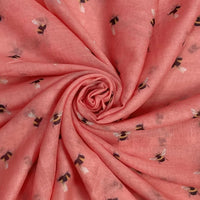 Pink Bumble Bee Scarf