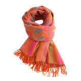 Burnt Orange Autumn Pashmina Wrap