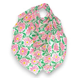 Pink & Green Daisy Scarf