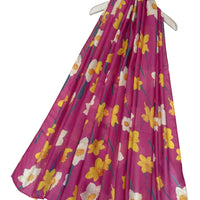 Pink daffodil scarf