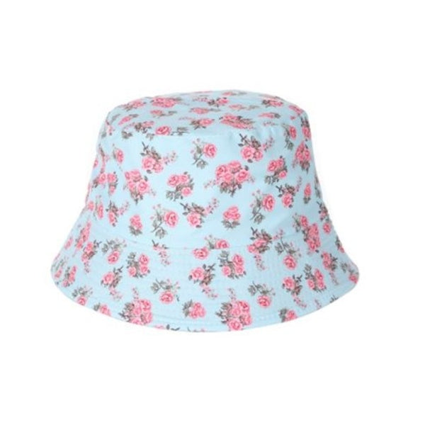 Blue Floral Bucket Hat