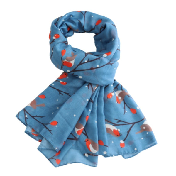 Blue Robin Scarf