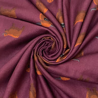 Wine Highland Cow Scarf