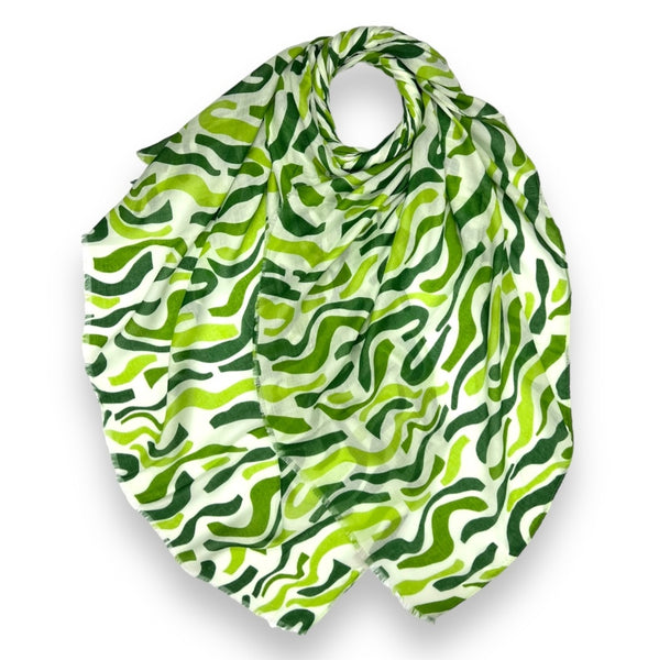 Green Swirl scarf