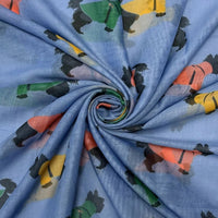 Blue schnauzer scarf