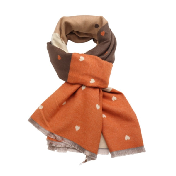 Mini Hearts Autumn Scarf