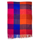 Festive Winter Check Scarf