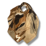 Brown Camouflage Scarf