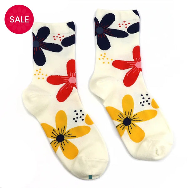 Cotton Bold Floral Socks