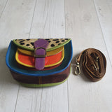 Dark Teal Spot Olivia Bag ~ Free Scarf