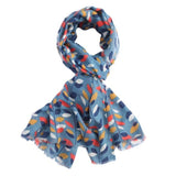 Blue Leaf Scarf