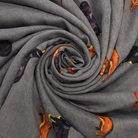 Grey Sausage Dog Scarf