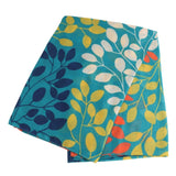 Teal Autumn Leaves Scarf