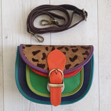 Blue Leopard Print Olivia Bag