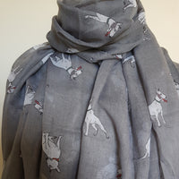 Grey Bull Terrier Scarf