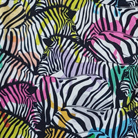 Multicoloured zebra snood