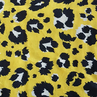 Yellow leopard print snood