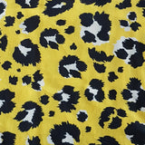 Yellow leopard print snood