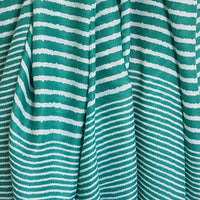 Green & White Stripe Scarf