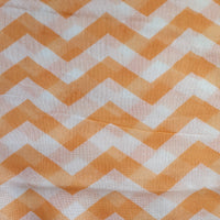 Orange Zigzag Infinity Scarf