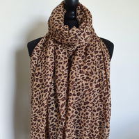Leopard animal print scarf