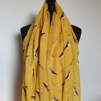 Yellow Puffin Scarf