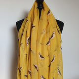 Yellow Puffin Scarf