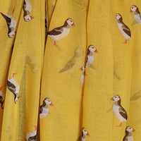 Yellow Puffin Scarf