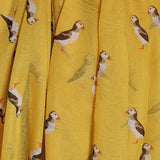Yellow Puffin Scarf