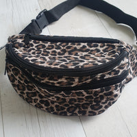 Animal print waist bum bag