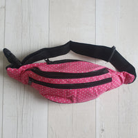 Pink Polka Dot Waist Bag