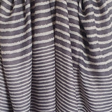 Grey & White Stripe Coastal Scarf