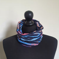 Colourful zebra print snood