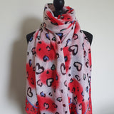 Funky heart scarf