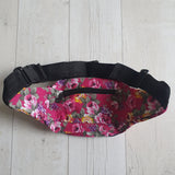 Pink Floral Waist Bag