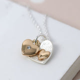 POM Double Heart Necklace