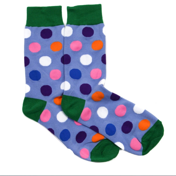 Multicoloured polka dot spotty socks
