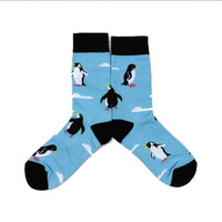 Blue penguin soft socks