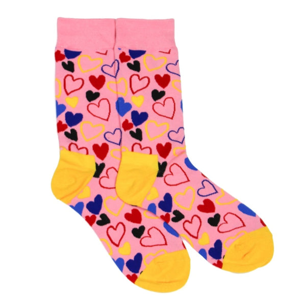 Pink Heart Socks